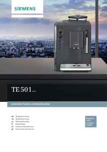 Manual Siemens TE501201RW Máquina de café expresso