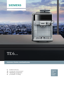 Kullanım kılavuzu Siemens TE613209RW Espresso makinesi