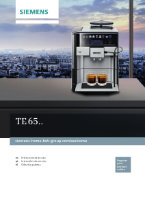 Manual Siemens TE653318RW Máquina de café expresso