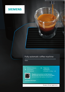 Kullanım kılavuzu Siemens TE654319RW Espresso makinesi