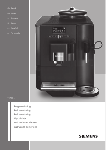 Manual Siemens TE711209RW Máquina de café expresso