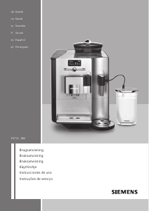 Manual Siemens TE713201RW Máquina de café expresso