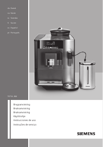 Manual Siemens TE716211RW Máquina de café expresso