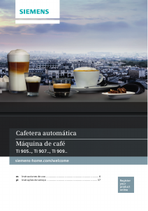 Manual Siemens TI907201RW Máquina de café expresso
