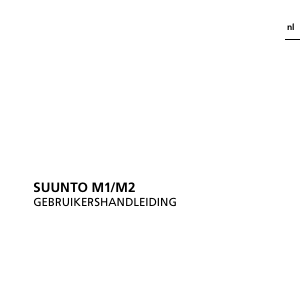 Handleiding Suunto M1 Sporthorloge