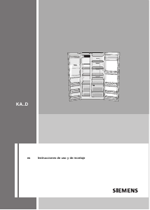 Manual Siemens KA62DV70 Frigorífico combinado