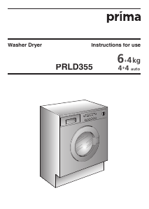 Handleiding Prima PRLD 355 Wasmachine