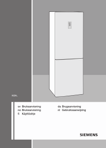 Manual Siemens KG39NS30 Fridge-Freezer