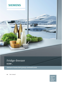 Manual Siemens KI39FP60HK Fridge-Freezer