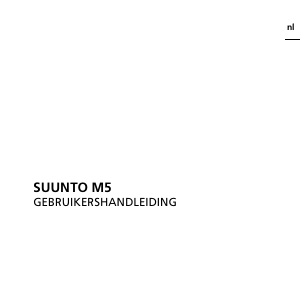 Handleiding Suunto M5 Sporthorloge