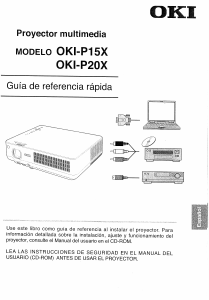 Manual de uso OKI P15X Proyector