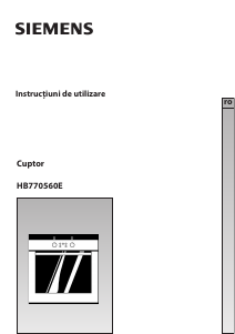 Manual Siemens HB770560E Cuptor