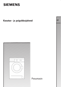 Kasutusjuhend Siemens WM12A160SN Pesumasin