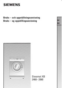 Bruksanvisning Siemens WXB2460EU Tvättmaskin