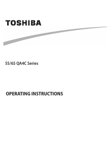 Manual Toshiba 65QA4C63DG LED Television