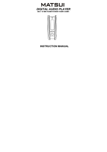 Manuale Matsui MAT 102MR Lettore Mp3