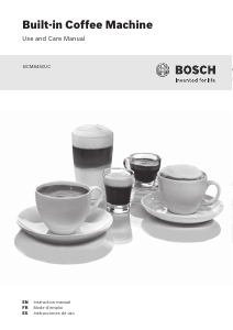 Manual Bosch BCM8450UC Coffee Machine