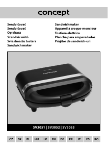 Manual de uso Concept SV3053 Grill de contacto