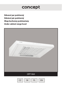 Manual Concept OPP1060 Cooker Hood