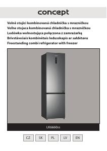 Manual Concept LK6660SS Fridge-Freezer
