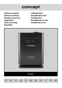 Manual de uso Concept ZV2021 Humidificador