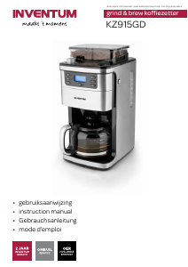 Manual Inventum KZ915GD Coffee Machine