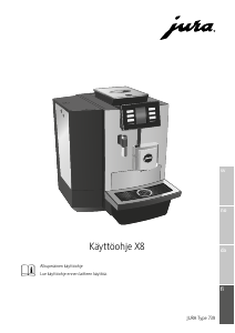 Käyttöohje Jura X8 Kahvikone