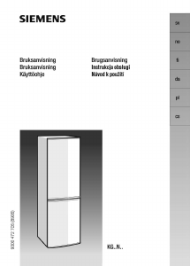 Manual Siemens KG36NA50 Fridge-Freezer