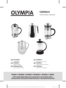 Manual Olympia U067 Máquina de café