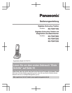 Bedienungsanleitung Panasonic KX-TGH723G Schnurlose telefon