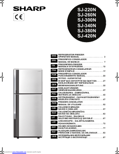 Посібник Sharp SJ-300N Холодильник із морозильною камерою