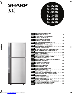 Mode d’emploi Sharp SJ-420N Réfrigérateur combiné