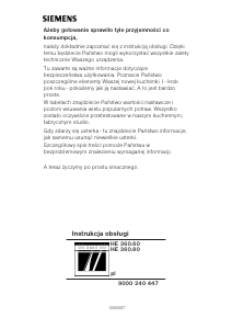 Manual Siemens HE360260 Range