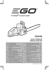 Manual de uso EGO CS1614E Sierra de cadena