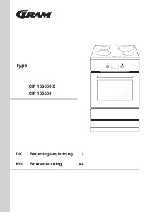 Brugsanvisning Gram CIP 156650 Komfur