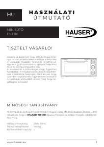 Használati útmutató Hauser TO-1310 Kemence