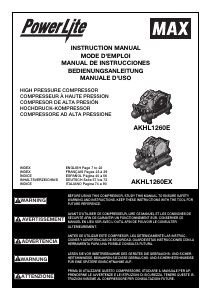 Handleiding MAX AKHL1260E PowerLite Compressor