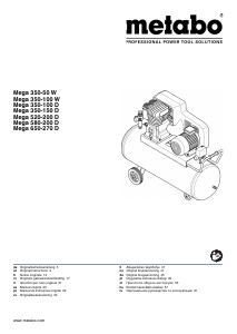 Manual de uso Metabo Mega 350-50 W Compresor