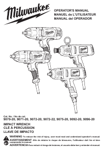 Manual de uso Milwaukee 9092-20 Llave de impacto