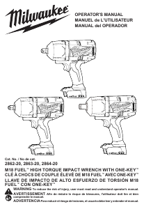 Manual Milwaukee 2863-20 Impact Wrench