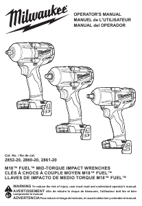 Manual Milwaukee 2861-20 Impact Wrench
