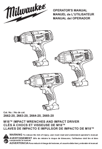 Manual Milwaukee 2662-20 Impact Wrench
