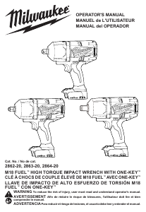 Handleiding Milwaukee 2862-20 Slagmoersleutel