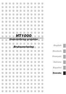 Bruksanvisning NEC HT1000 Projektor