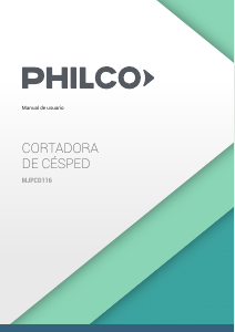 Manual de uso Philco MJPCD116 Cortacésped