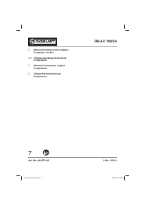 Handleiding Robust RB-AC 190/24 Compressor