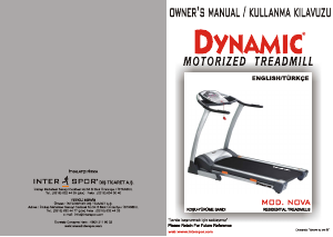 Kullanım kılavuzu Dynamic Nova Koşu bandı