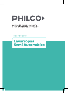 Manual de uso Philco PHSS080N Lavadora