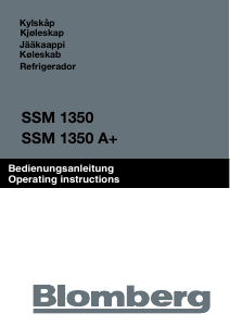 Handleiding Blomberg SSM 1350 Koelkast