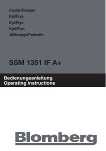 Manual Blomberg SSM 1351 IF Refrigerator